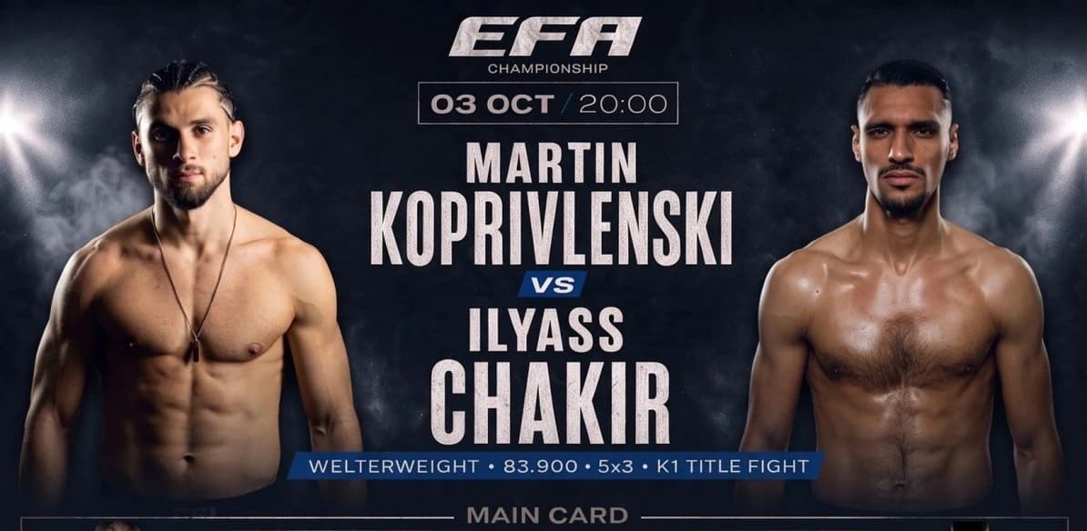 EFA Championship 2 идва на 3 октомври в зала „Асикс Арена“