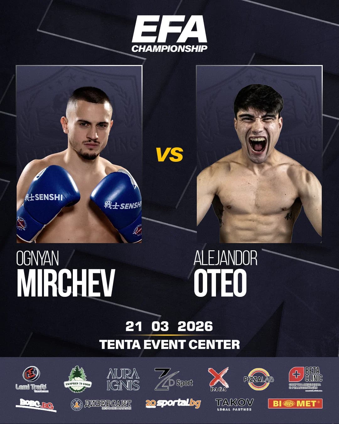 EFA Championship · Първото издание - Програма на галата